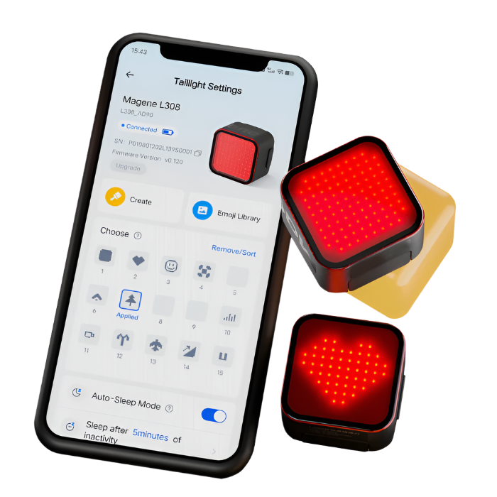Magene L308 Emoji baglygte
